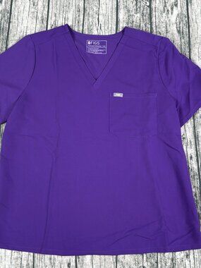 FIGS FW1000 Womens Scrub Top XXL Purple NWOT Technical Collection